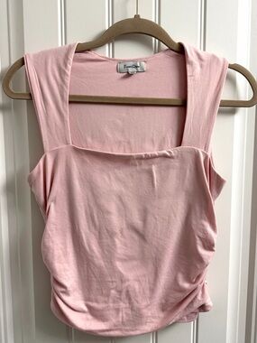 Faded Rose Blush Square-Neck Tank Top